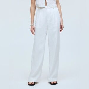 Madewell The Harlow Wide-Leg Pant in 100% Linen